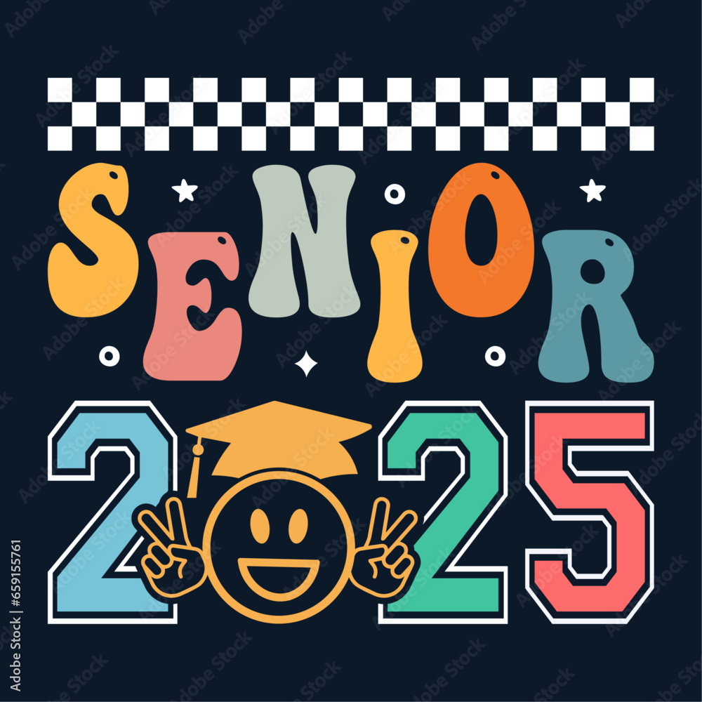 Senior Class greeting, invitation card. Text for graduation design ...