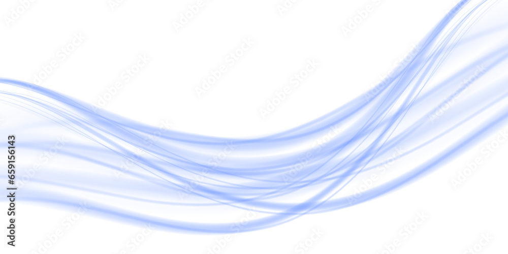 Luminous blue lines of speed. Light glowing effect . Abstract motion lines.