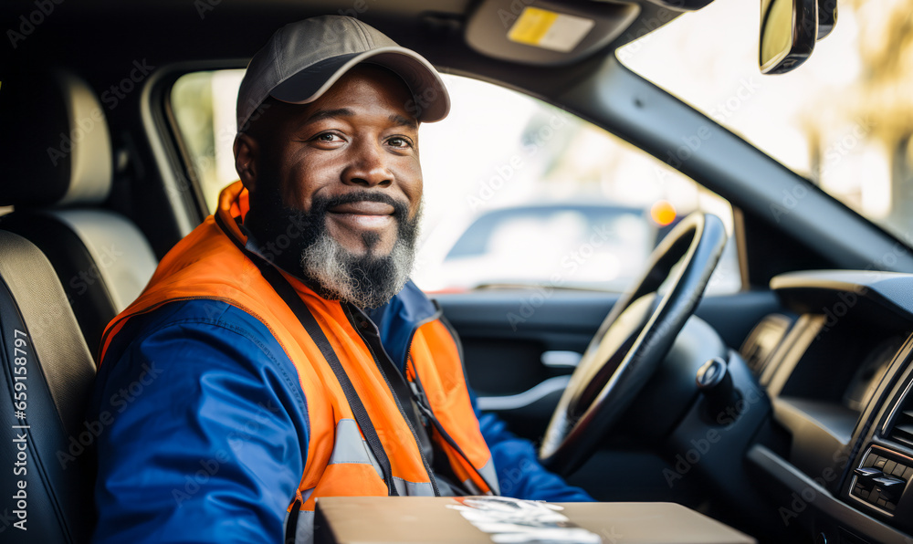 Quick and Courteous: Portrait of a Driver-Sales Worker Handling Orders Quick and Courteous: Portrait of a Driver-Sales Worker Handling Orders
