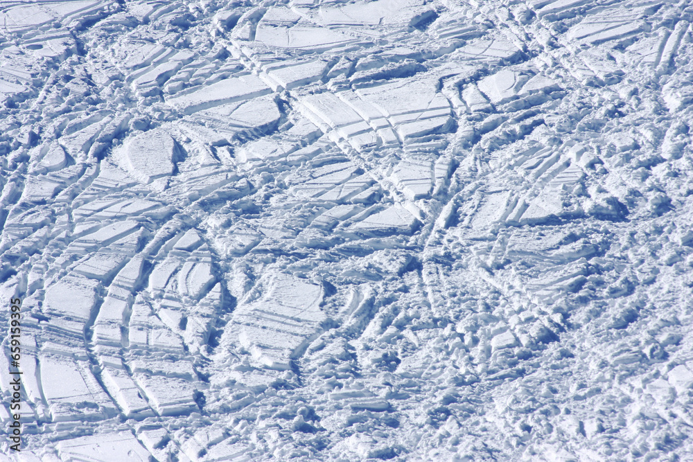 Naklejka premium snow on the road
