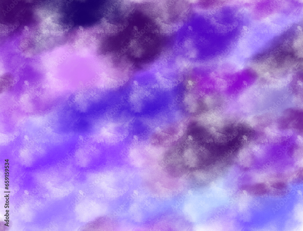 abstract background with cloud motif, with a dominant color of colorful purple