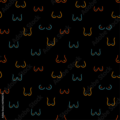 collection of handmade female breasts different types