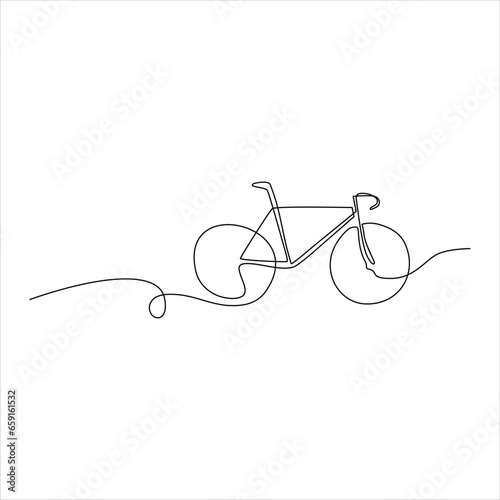sports bike continuous line art