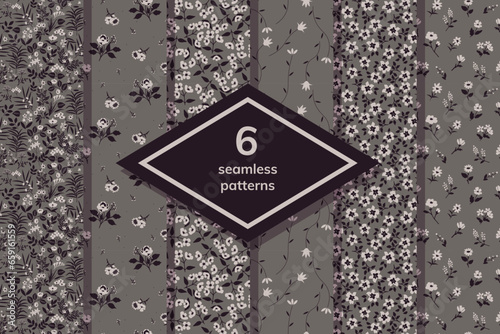 Seamless floral patterns