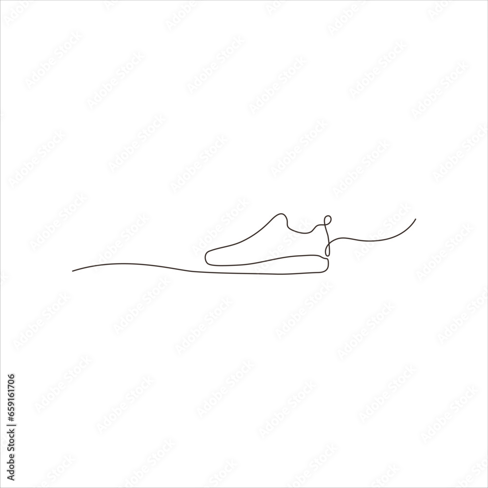 continuous line art of shoes continuous line art of shoes