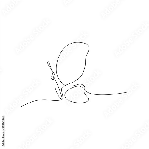 butterfly continuous line art
