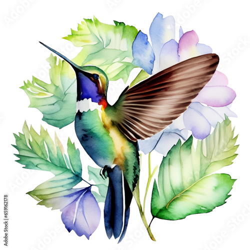Namalowany koliber ilustracja