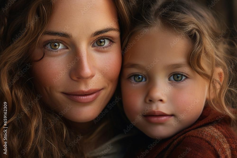 Woman holding newborn charming baby in her arms Created with generative AI Woman holding newborn charming baby in her arms Created with generative AI