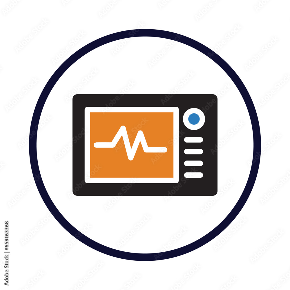 monitor, heart beat, heart beat monitor, medical equipment icon