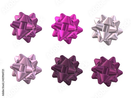 Purple violet gift bows