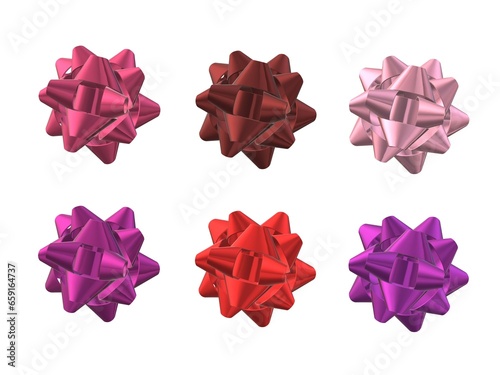 Multicolor gift bows
