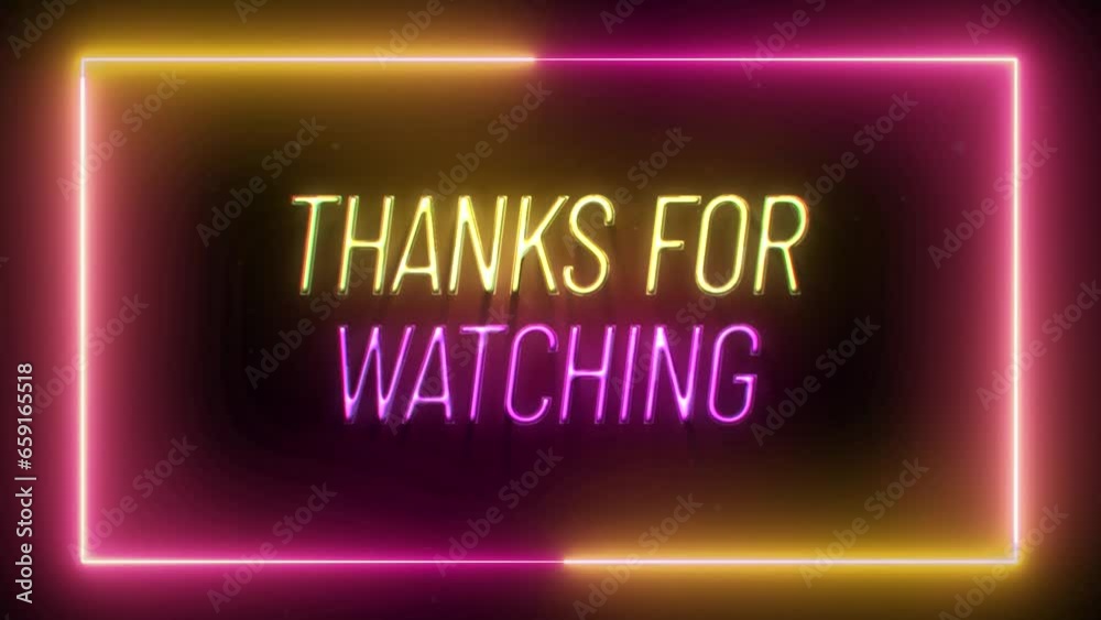 Thanks for watching neon animation
