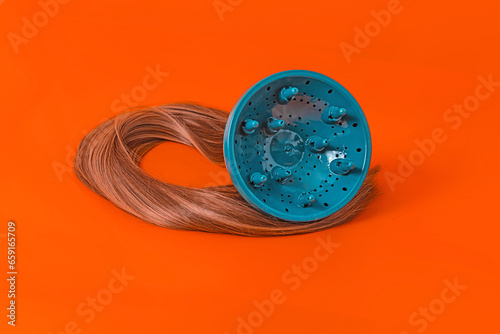 Hair dryer with extensions photo