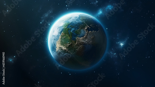 The Earth from space showing all they beauty. Extremely detailed image  including elements