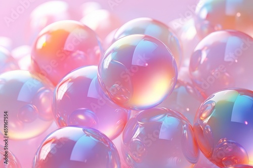 Colorful background with bubbles.