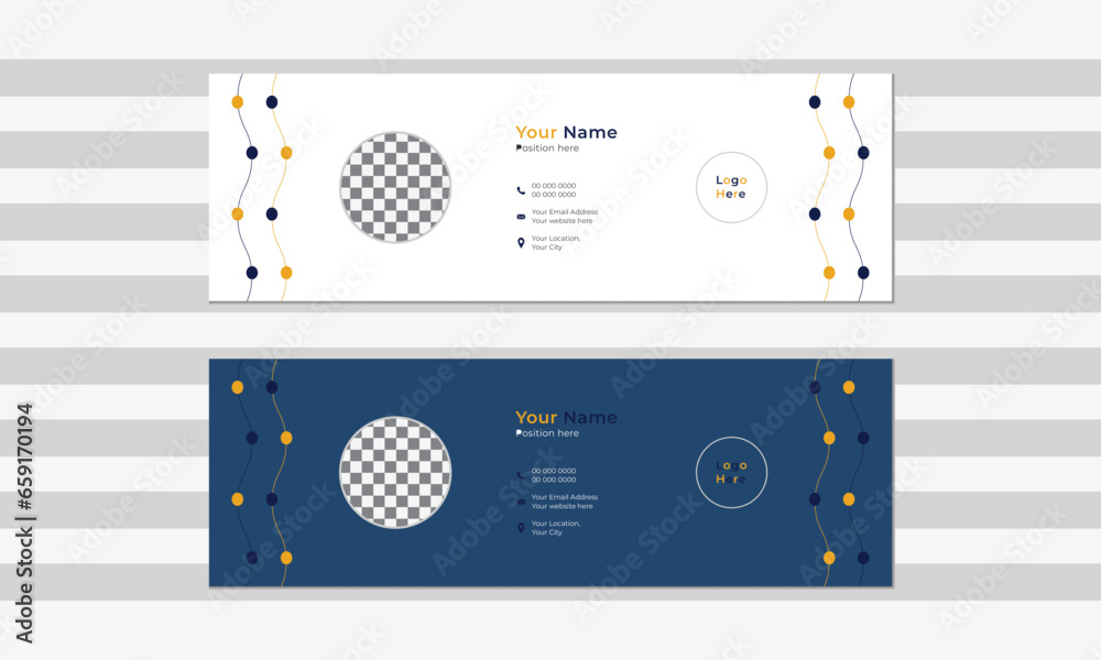 Modern business email signature design. Modern business email signature design.