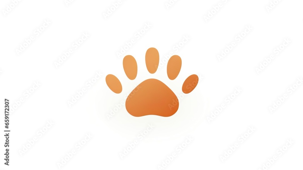 Obraz premium cat paw vector icon