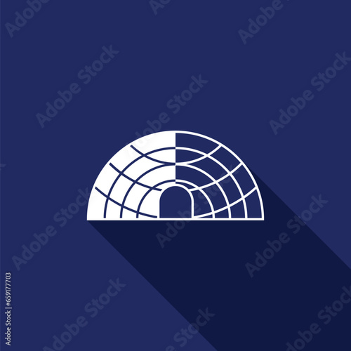 ICE HOUSE ICON LOGO TEMPLATE VECTOR