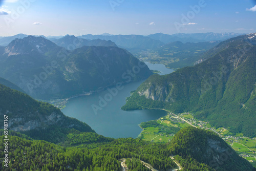 Obraz na płótnie Amazing mountains panorama from