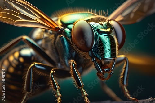 A close-up view of the insect. Educational illustration. © pk74