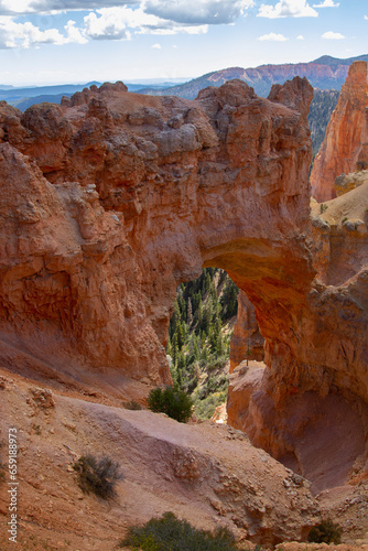 Natural Rock Arch in Bryce Canyon National Park, Utah