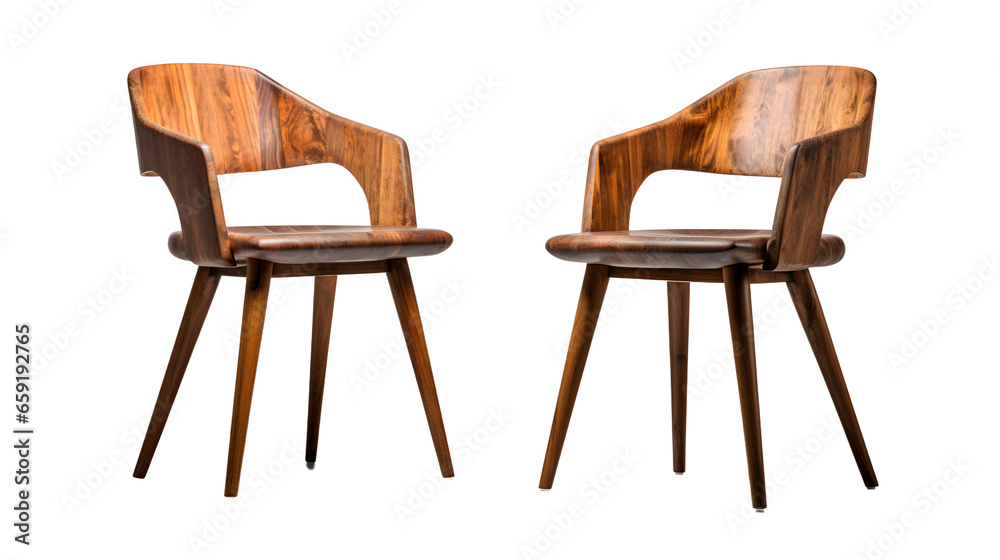 Simple wooden chair. Transparent image for product placement. Simple wooden chair. Transparent image for product placement.