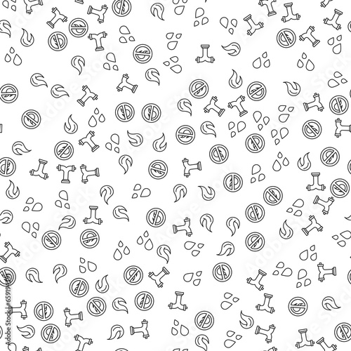 Fire  Water  Fire Hydrant Vector Seamless Pattern for websites  wrapping  printing backgrounds and other purposes