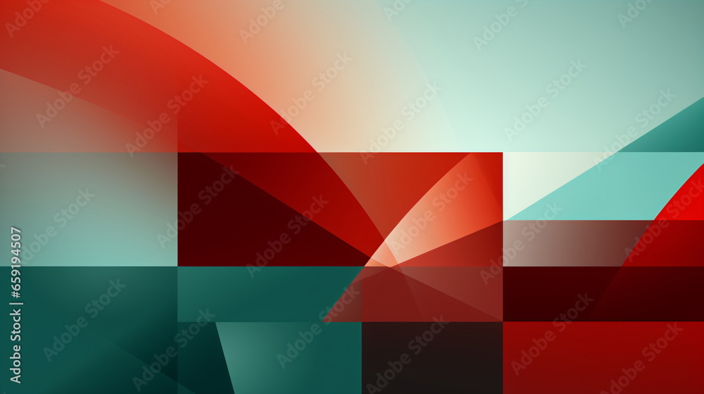 Minimalist Red on a Green background Abstract Minimalist Red on a Green background Abstract