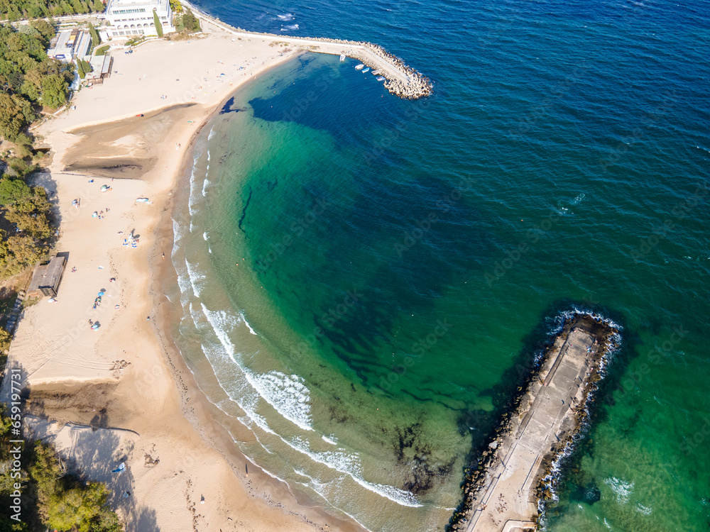 Aerial view of Perla beach, Bulgaria