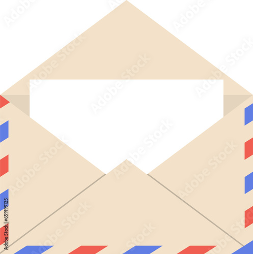 vector of an opened envelope