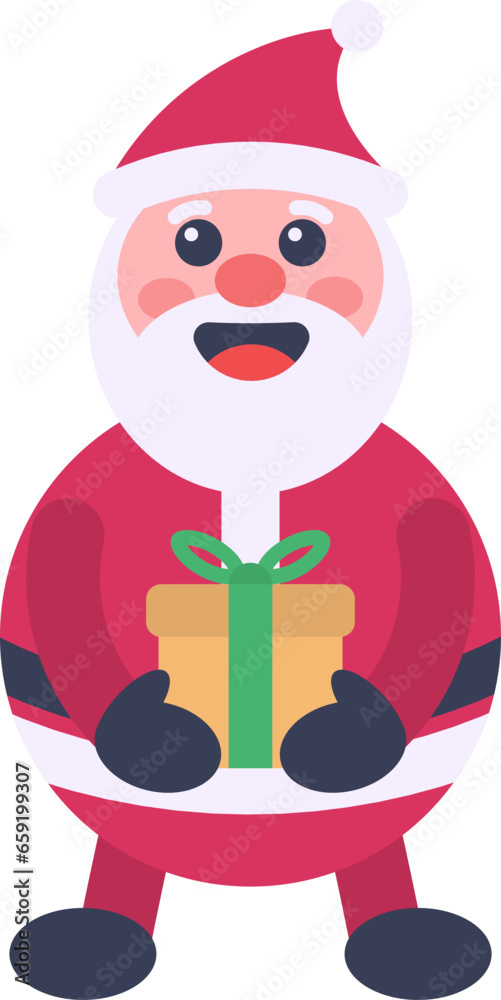 vector illustration of a santa giving gifts vector illustration of a santa giving gifts