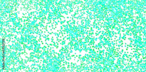 Colorful blue and green graphic design bubble dot overlay