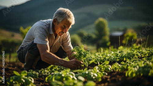 farmer working in the field