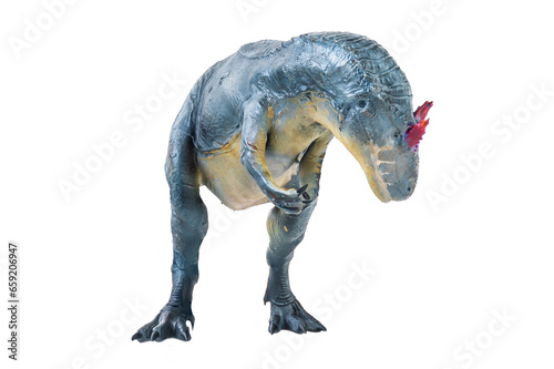 Allosaurus dinosaur isolated background