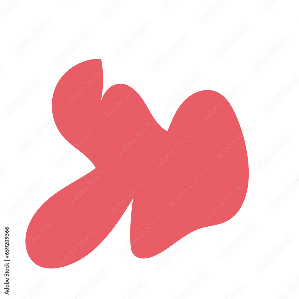 Red green abstract shapes vector decor Red green abstract shapes vector decor