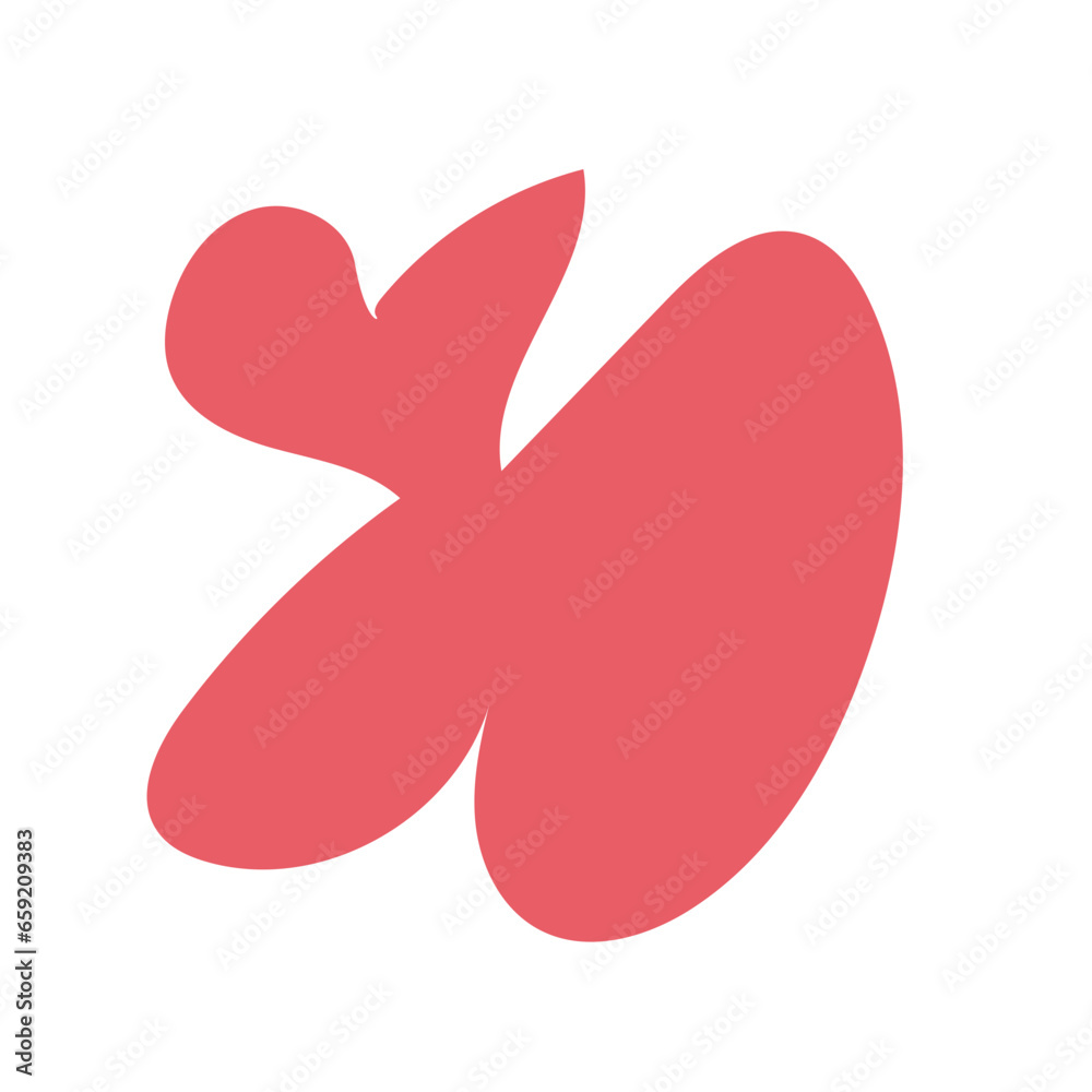 Red green abstract shapes vector decor Red green abstract shapes vector decor