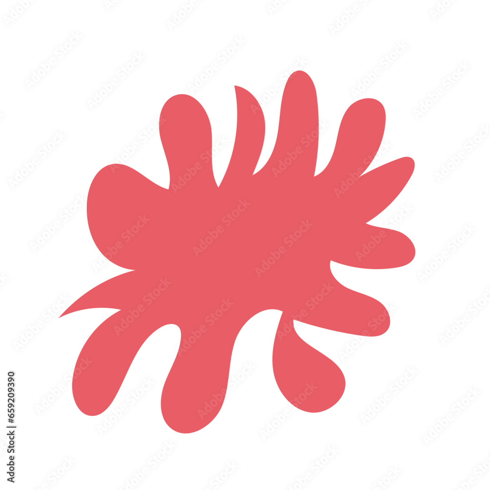 Red green abstract shapes vector decor Red green abstract shapes vector decor