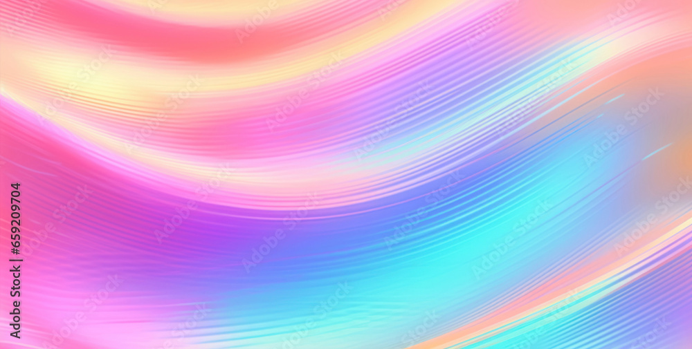 Iridescent pearlescent holographic abstract background.