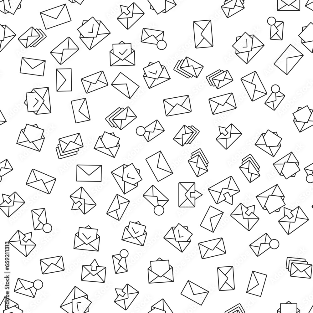 Various Signs by Envelopes Seamless Pattern for printing, wrapping, design, sites, shops, apps Various Signs by Envelopes Seamless Pattern for printing, wrapping, design, sites, shops, apps