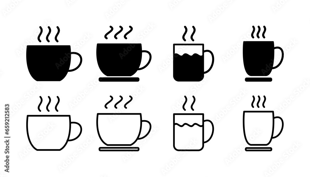 Cup coffee icon vector. coffee cup icon. mug Cup coffee icon vector. coffee cup icon. mug