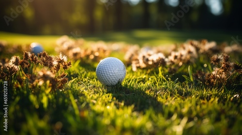 Sports equipment for playing golf. Generative AI