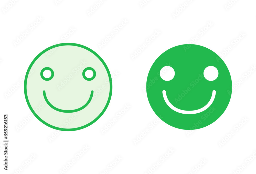 Fototapeta premium smile icon set. smile emoticon icon. feedback