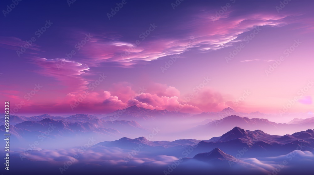 Violet neon glow sky background. Generative AI Violet neon glow sky background. Generative AI