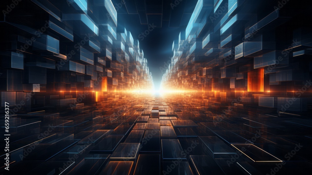 Visualizing the abstract concept of anechoic space. Generative AI Visualizing the abstract concept of anechoic space. Generative AI