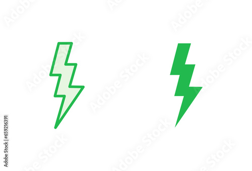 Lightning icon set. electric icon vector. power icon. energy sign