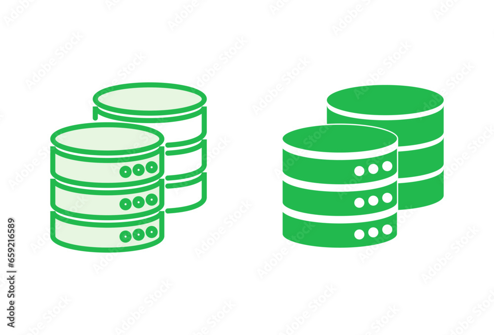Database icon set. database vector icon Database icon set. database vector icon