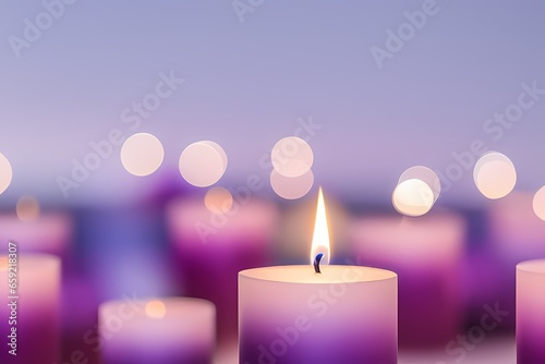 burning candles, generative ai