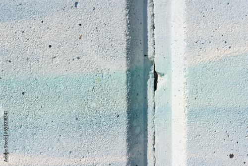 concrete wall with groove and gradient effect created by spray paint © eugen