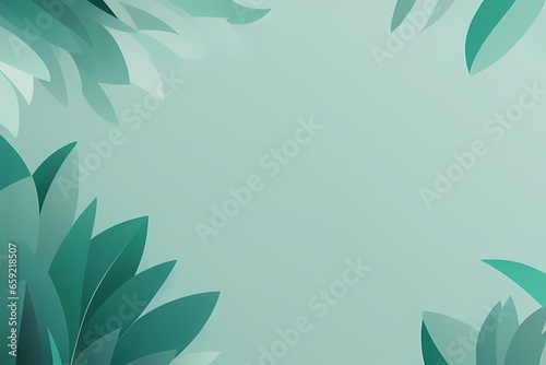 green leaves background  generative ai