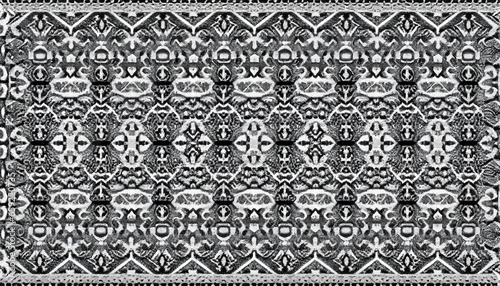 black and white optical illusion ornament